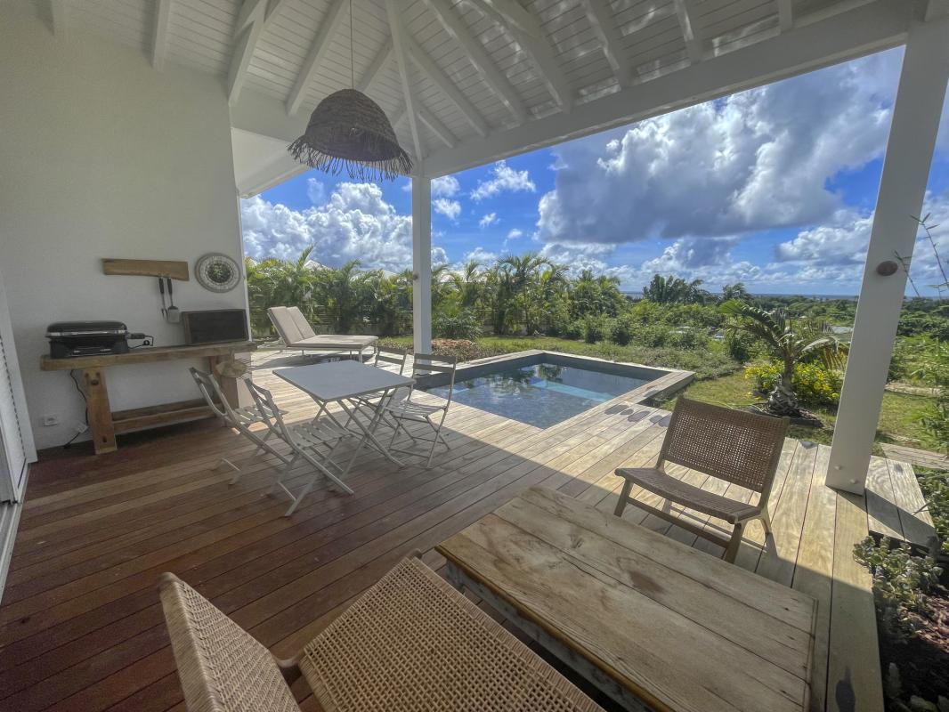 8.Location villa piscine vue mer St François Guadeloupe_Terrasse